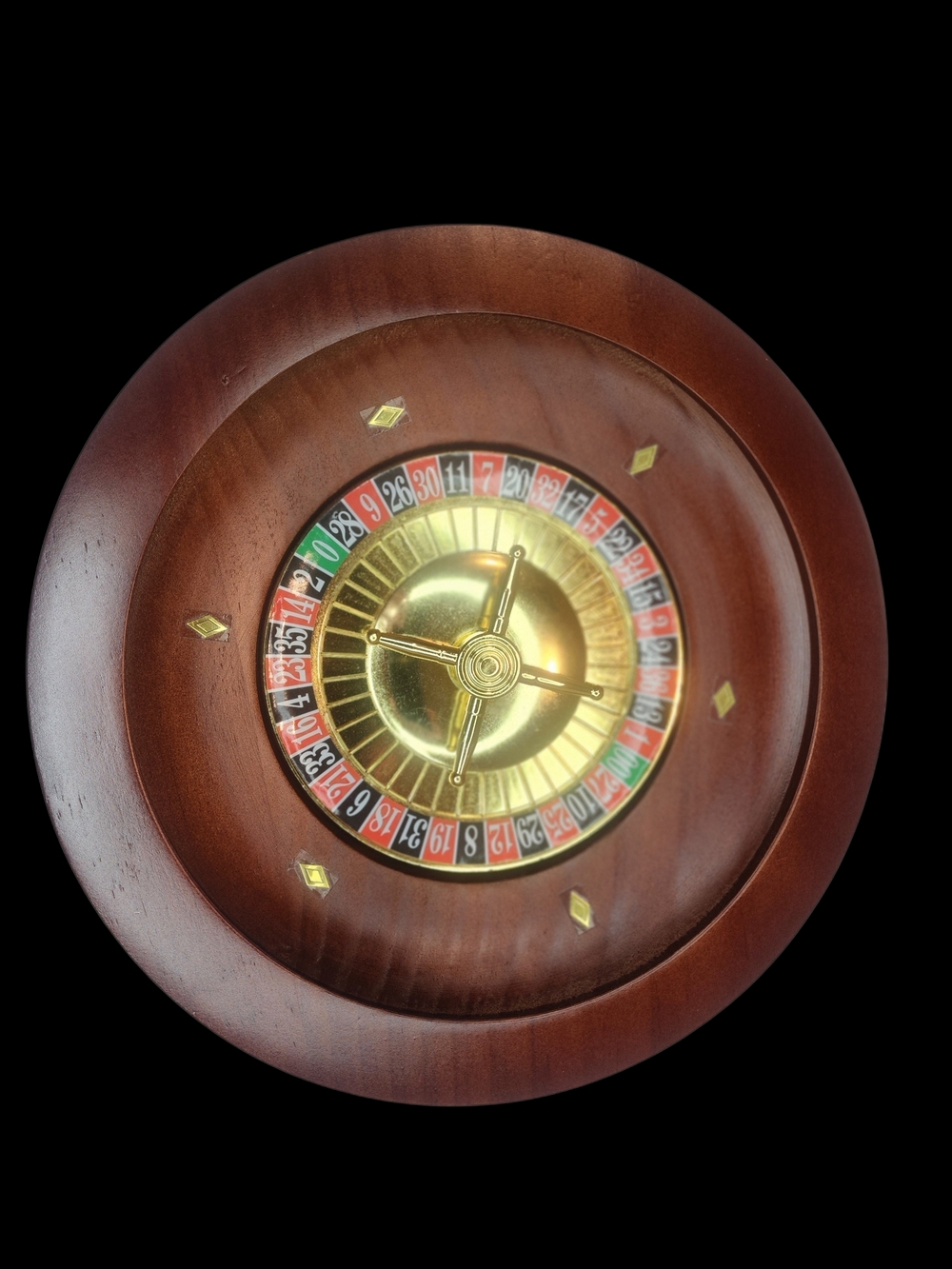 10 Inch Wooden Roulette Wheel, NEW
